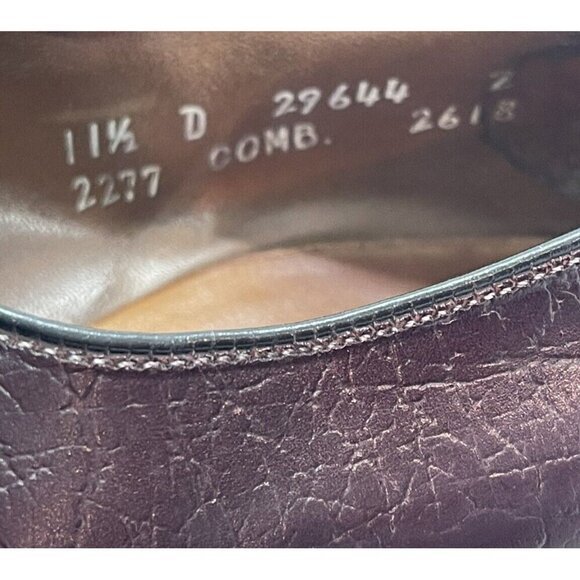 Vintage Allen Edmonds Caribbean Collection Ashbury Loafer Shoes 11.5 D Wine Red main image 4